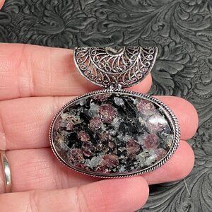 Eudialyte Stone Crystal Jewelry Pendant